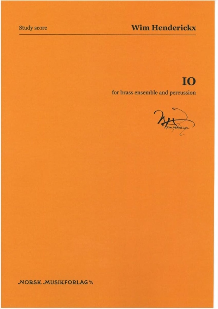 Io for brass ensemble and percussion (study score)