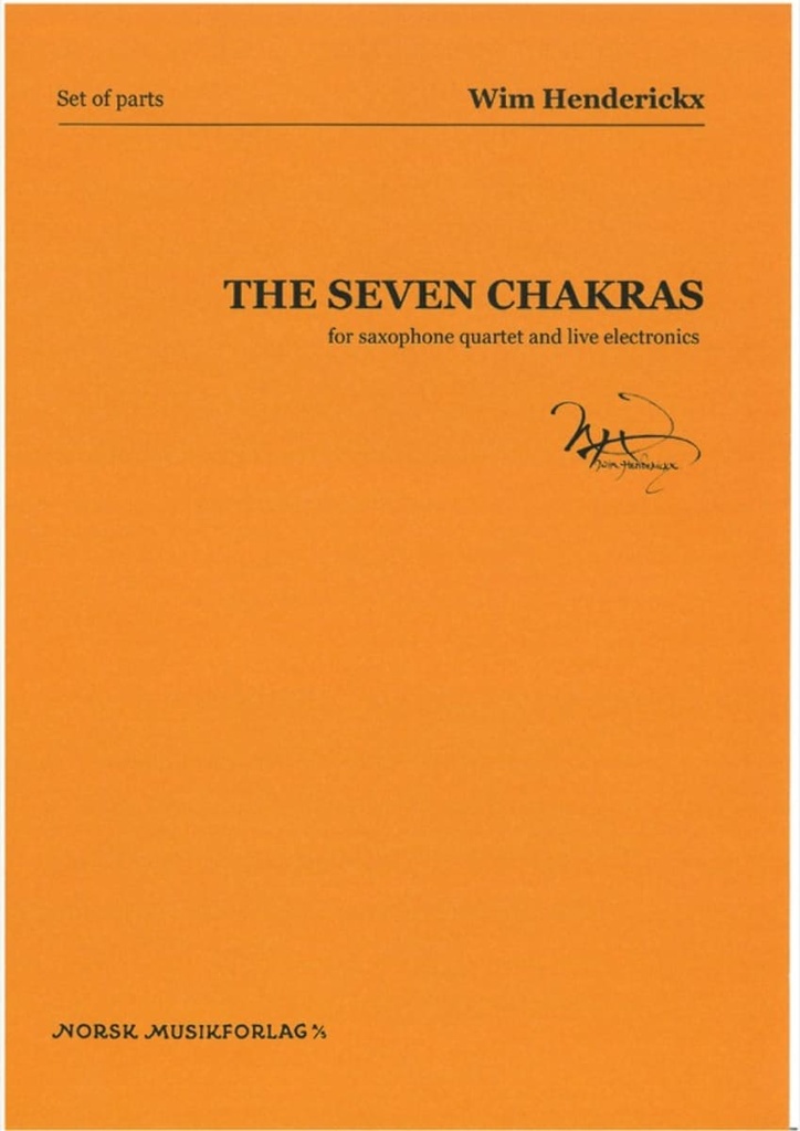 The Seven Chakras for saxophone quartet (parts)