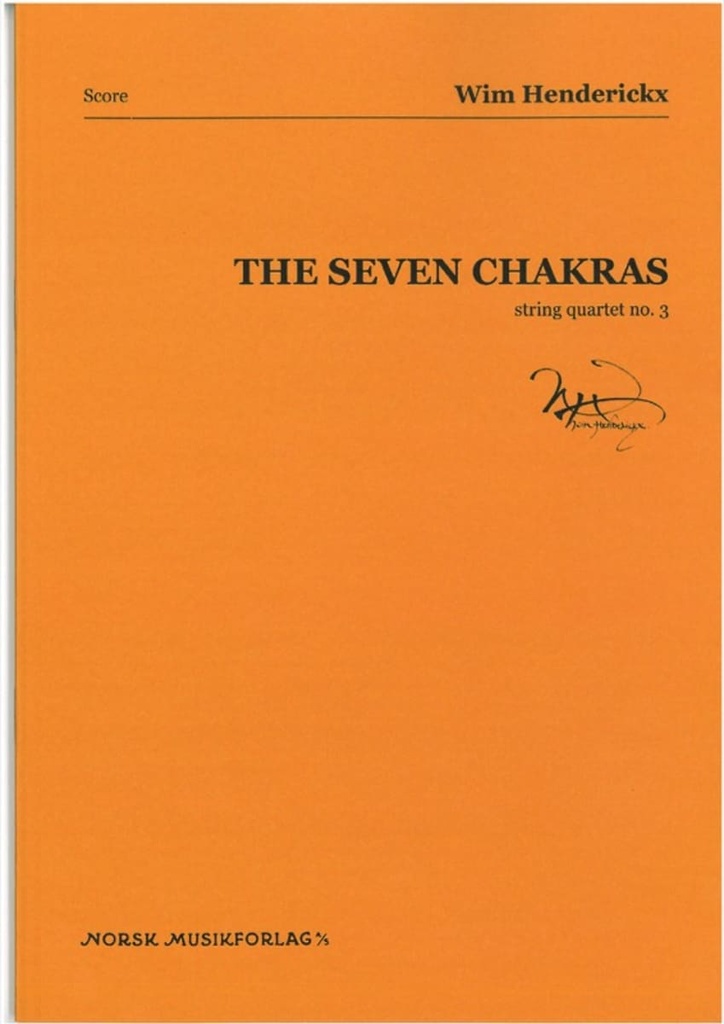 The Seven Chakras for string quartet (score)