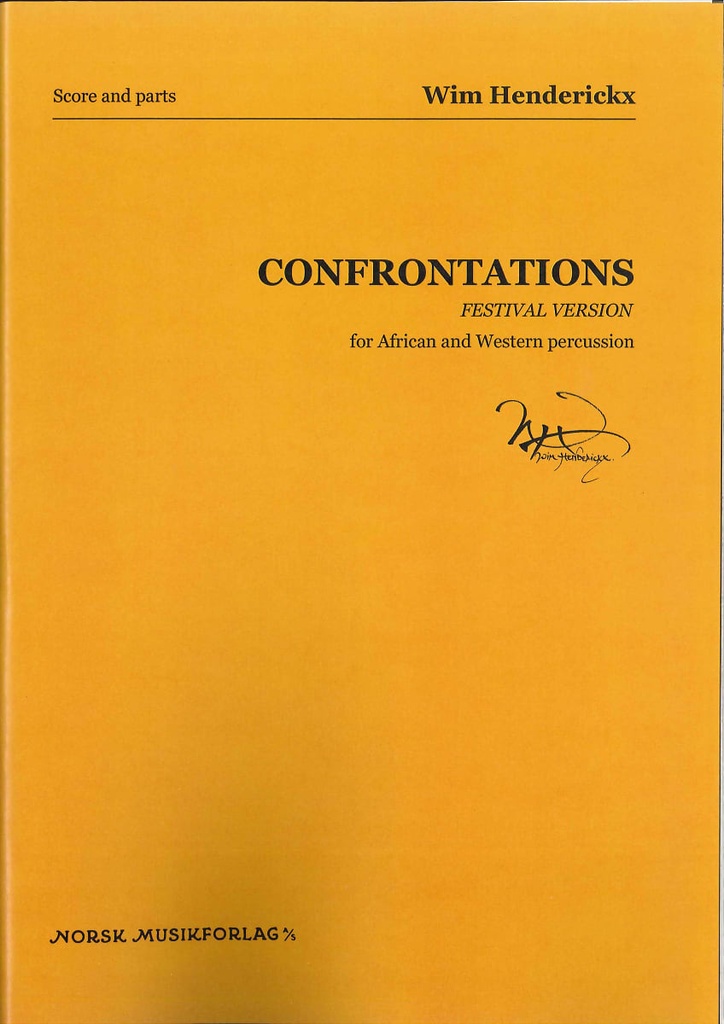 Confrontations for African and Western percussion (Score & parts)