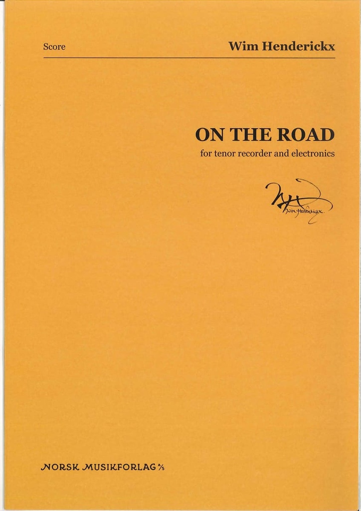 On the Road for Tenorblokfluitflute en Electronics (score)