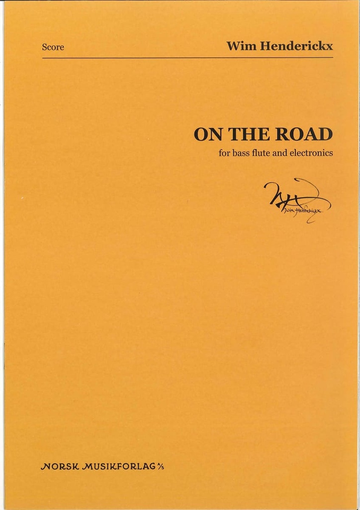 On the Road for bass flute and electronics (score)