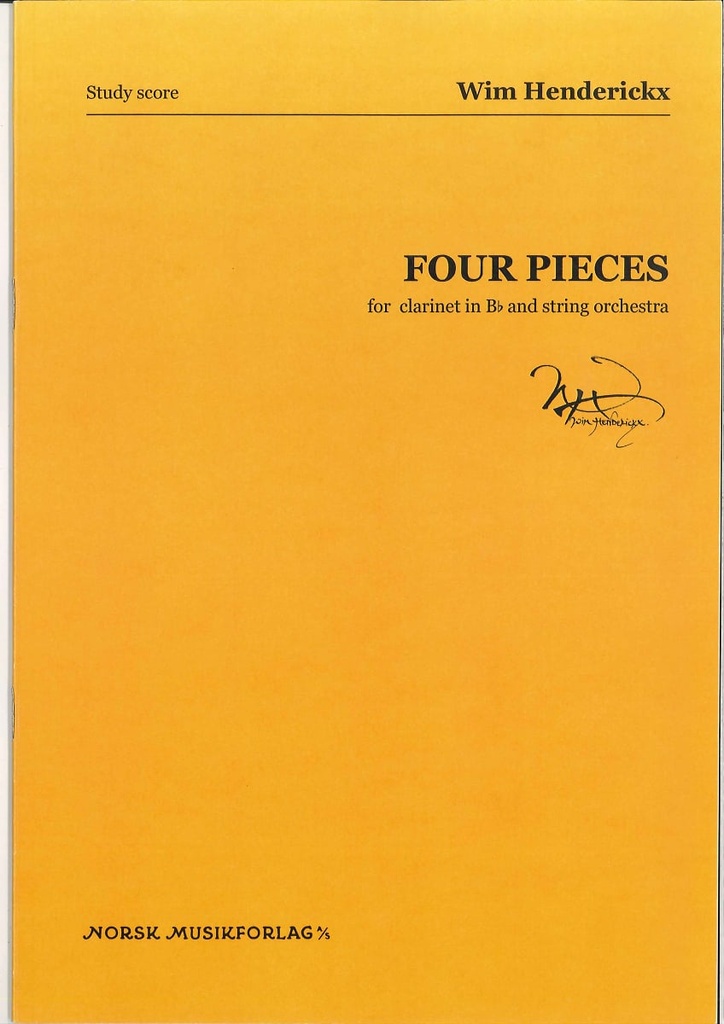 Four Pieces (Study score)
