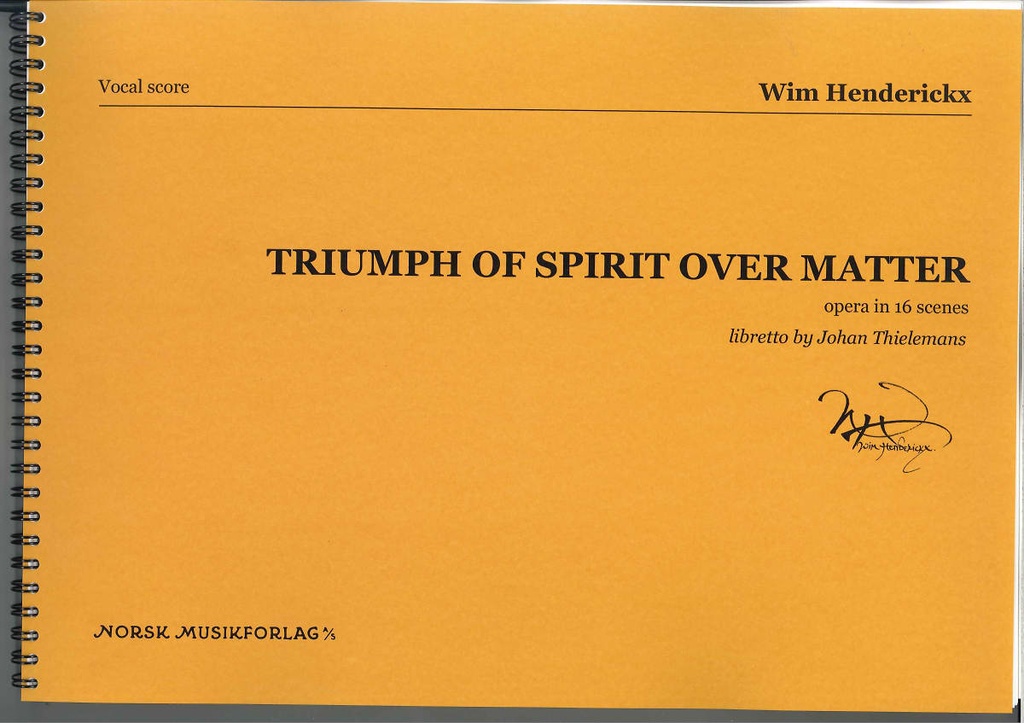 Triumph of Spirit over Matter (vocal score)