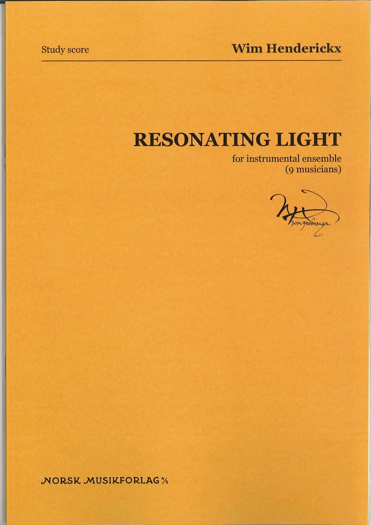 Resonating light (study score)