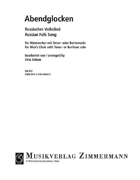 Abendglocken (Russisch Volkslied)
