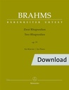 Zwei Rhapsodien op. 79