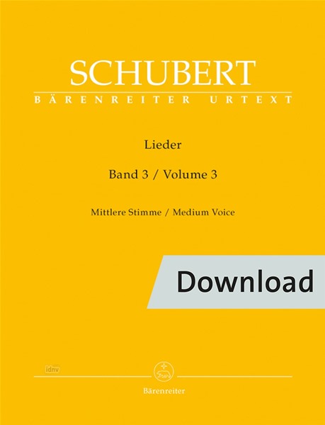 Lieder - Vol. 3 (Medium voice)