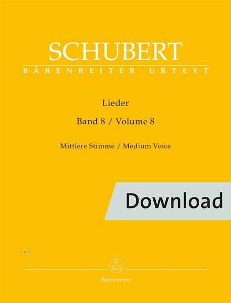 Lieder - Vol. 8 (Medium voice)