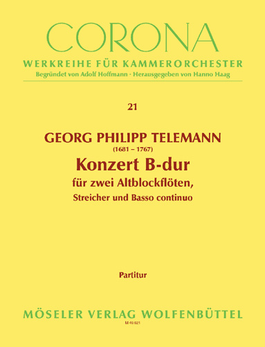Konzert B-dur, TWV.52:B1 (Full score)