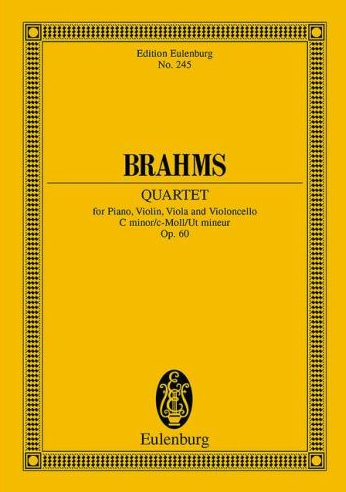 Piano Quartet in c minor, Op.60 (Study score)