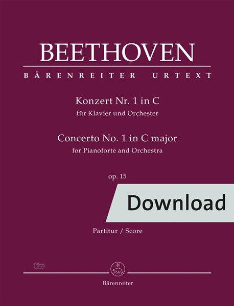 Konzert 1 No. 1 C-Dur op. 15 (Full score)