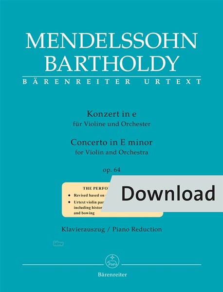Konzert e-Moll op. 64 (Piano reduction)