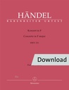Konzert F-Dur HWV 331 (Full score)