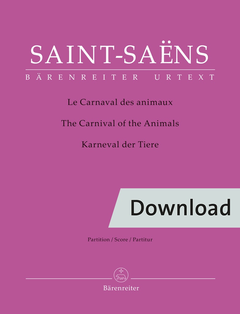 Le Carnaval des animaux (Full score)