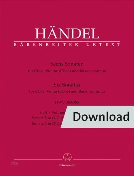 Sechs Sonaten  (Set of parts)