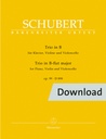 Trio in B-Dur op. 99 D 898 (Set of parts)