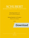 Streichquartett d-Moll D 810 "Der Tod und das Mädchen" (Set of parts)