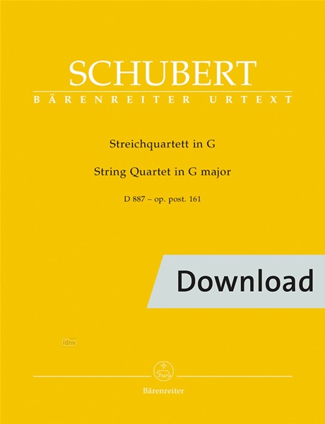 Streichquartett G-Dur op. post. 161 D 887 (Set of parts)