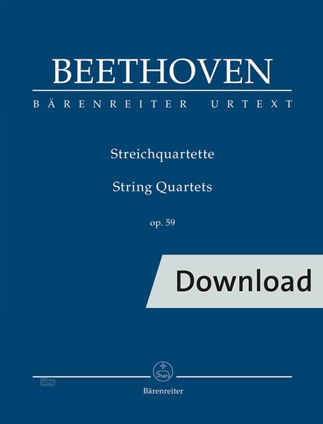 Streichquartette op. 59 (Study score)