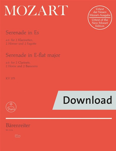 Serenade Es-Dur KV 375 (Set of parts)