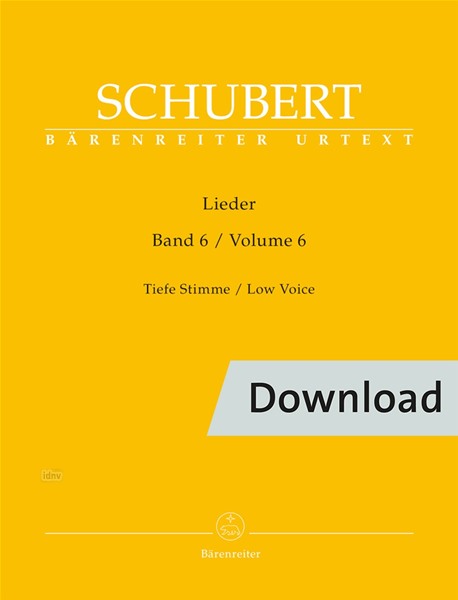 Lieder - Vol. 6 (Low voice)
