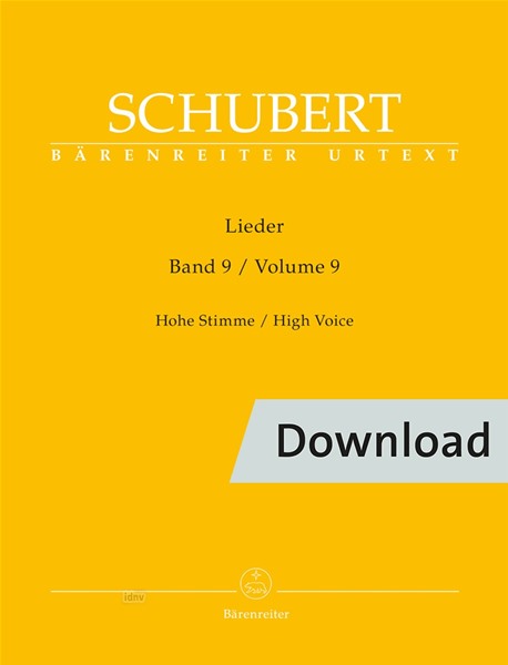 Lieder - Vol. 9 (High voice)