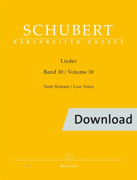 Lieder - Vol. 10 (Low voice)