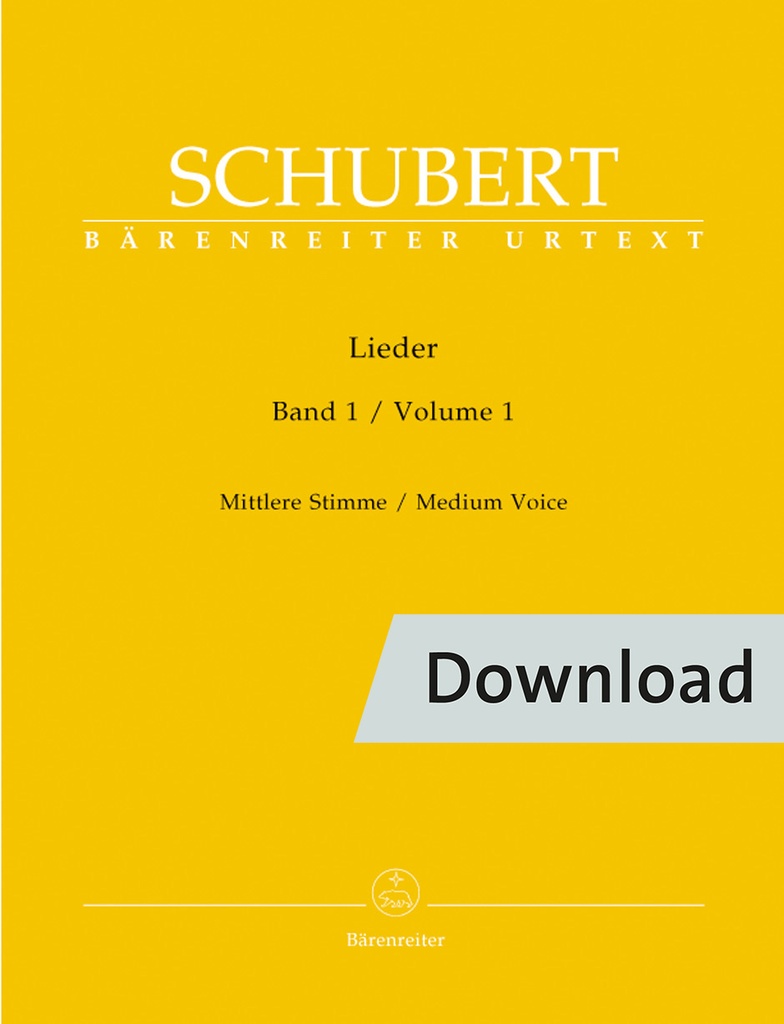 Lieder Vol.1 (Medium voice)