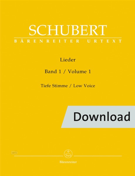 Lieder - Vol. 1 (Low voice)