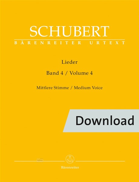 Lieder - Vol.4 (Medium voice)