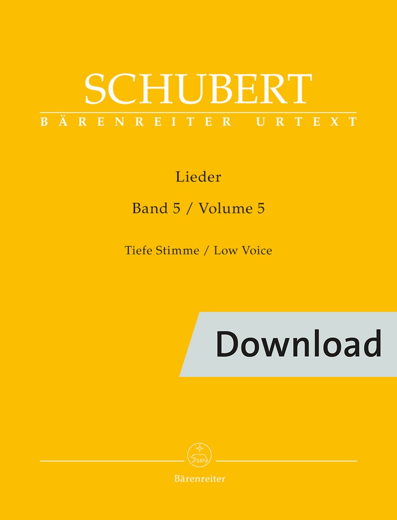 Lieder - Vol. 5 (Low voice)