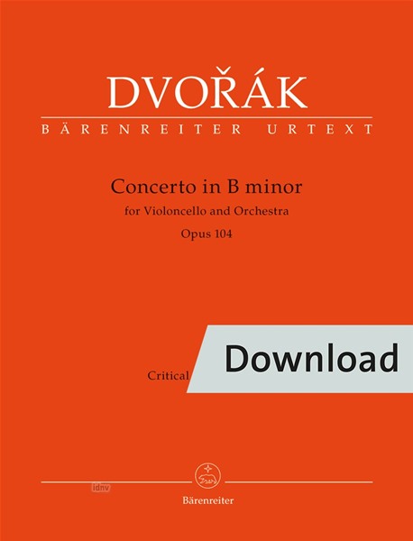 Konzert h-Moll op. 104 (Critical commentary)