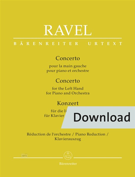 Konzert für die linke Hand (Piano reduction)