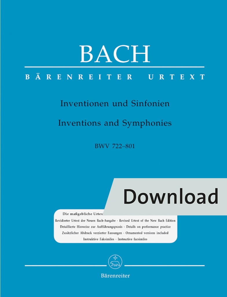 Inventionen und Sinfonien BWV 772-801