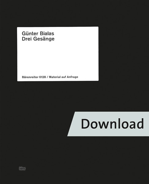 Drei Gesänge nach Gedichten von Lope de Vega