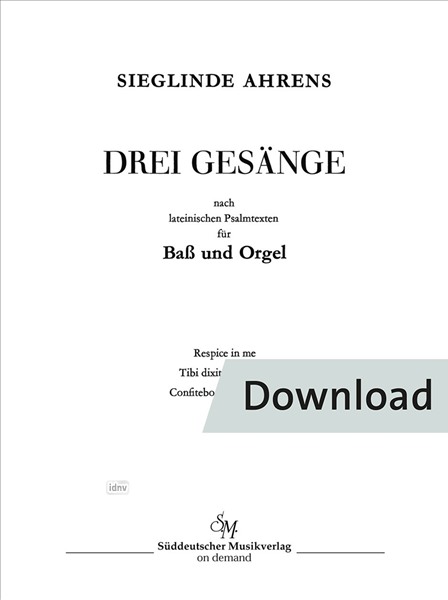 Drei Gesänge nach lateinischen Psalmtexten (1963)