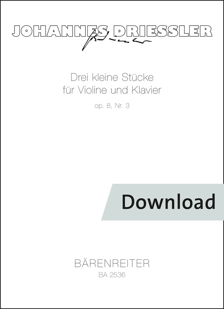 Drei kleine Stücke 3 No. 3 op. 8 (1948)
