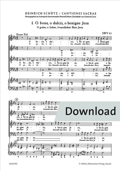 Drei Motetten 1, 2, 3 No. 1, 2, 3 SWV 53, 54, 55