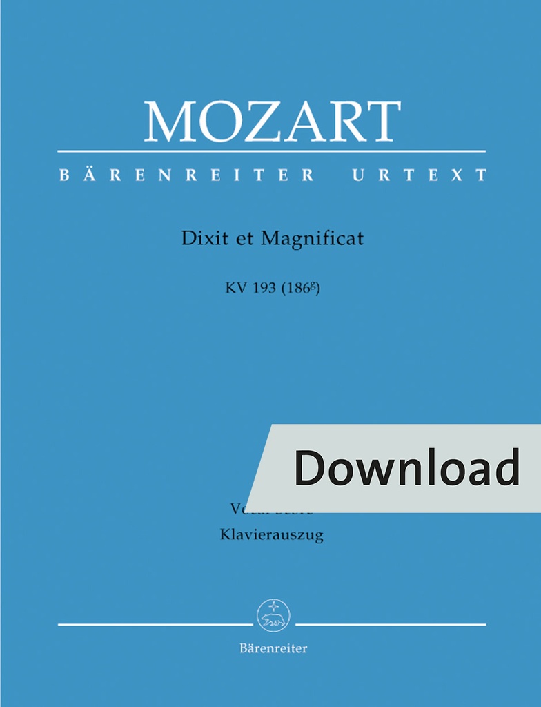 Dixit et Magnificat KV 193 (186g)