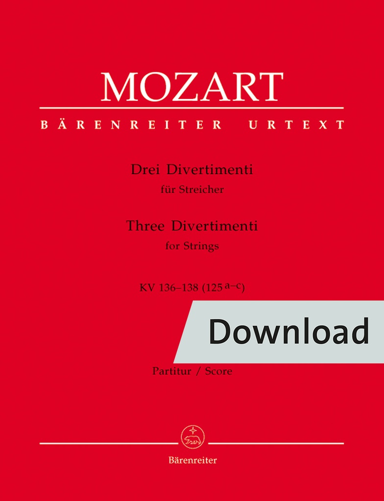 Drei Divertimenti KV 136-138 (125a-c)