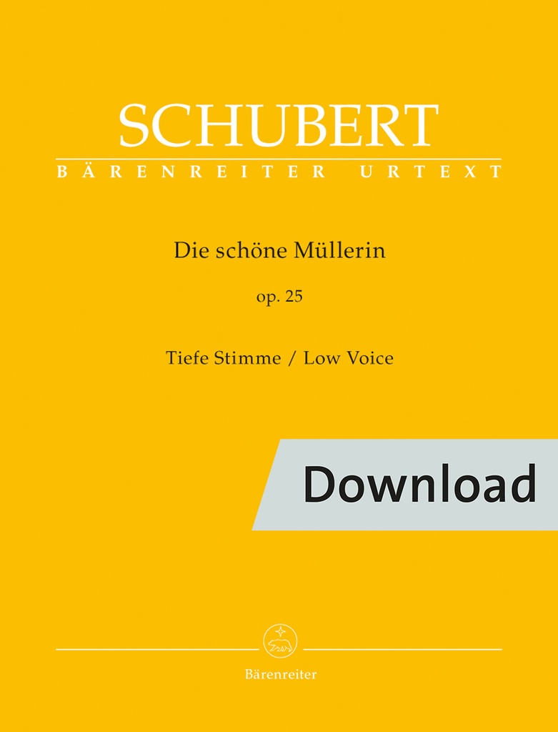 Die schöne Müllerin op. 25 D 795 (Low voice)