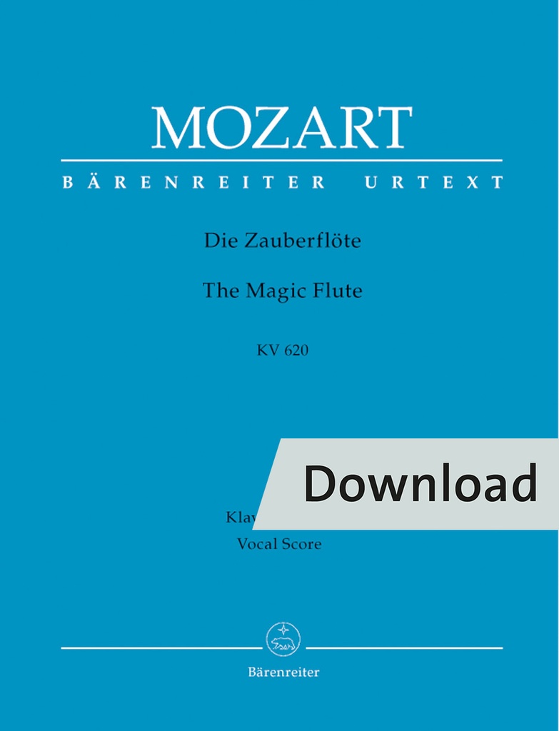 Die Zauberflöte KV 620 (Vocal score)