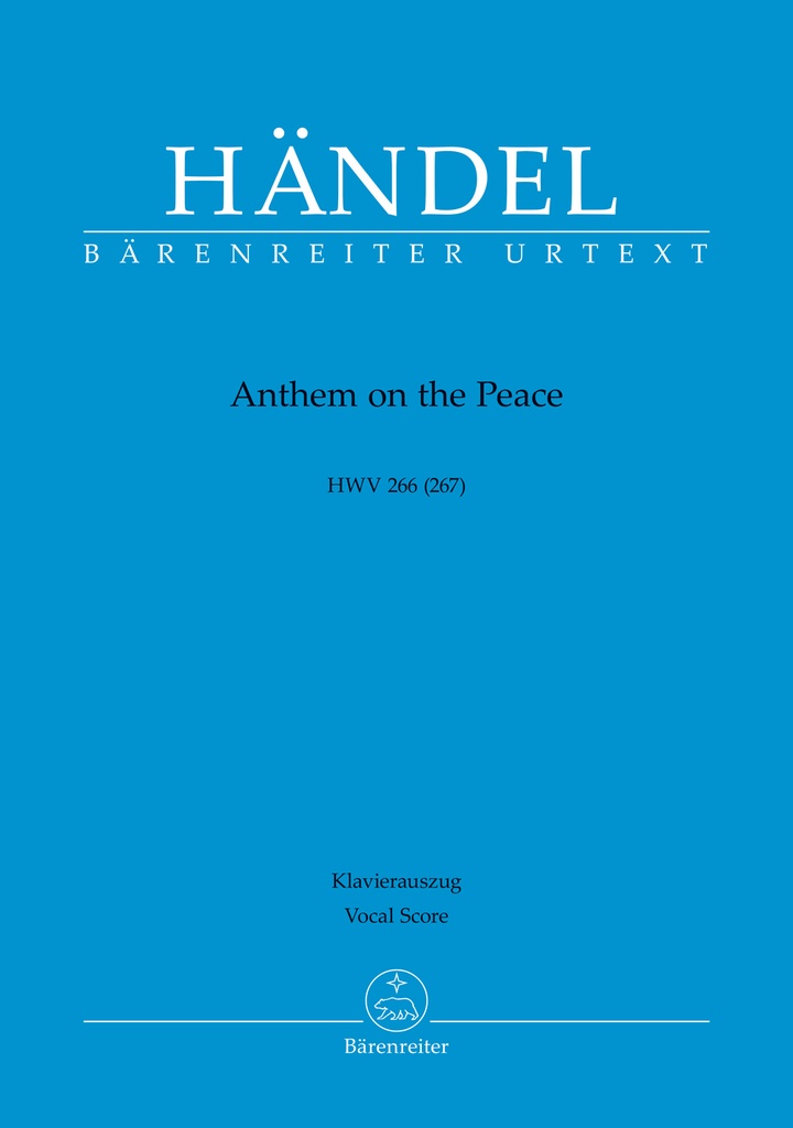 Anthem on the Peace HWV 266 (267) (Vocal Score)