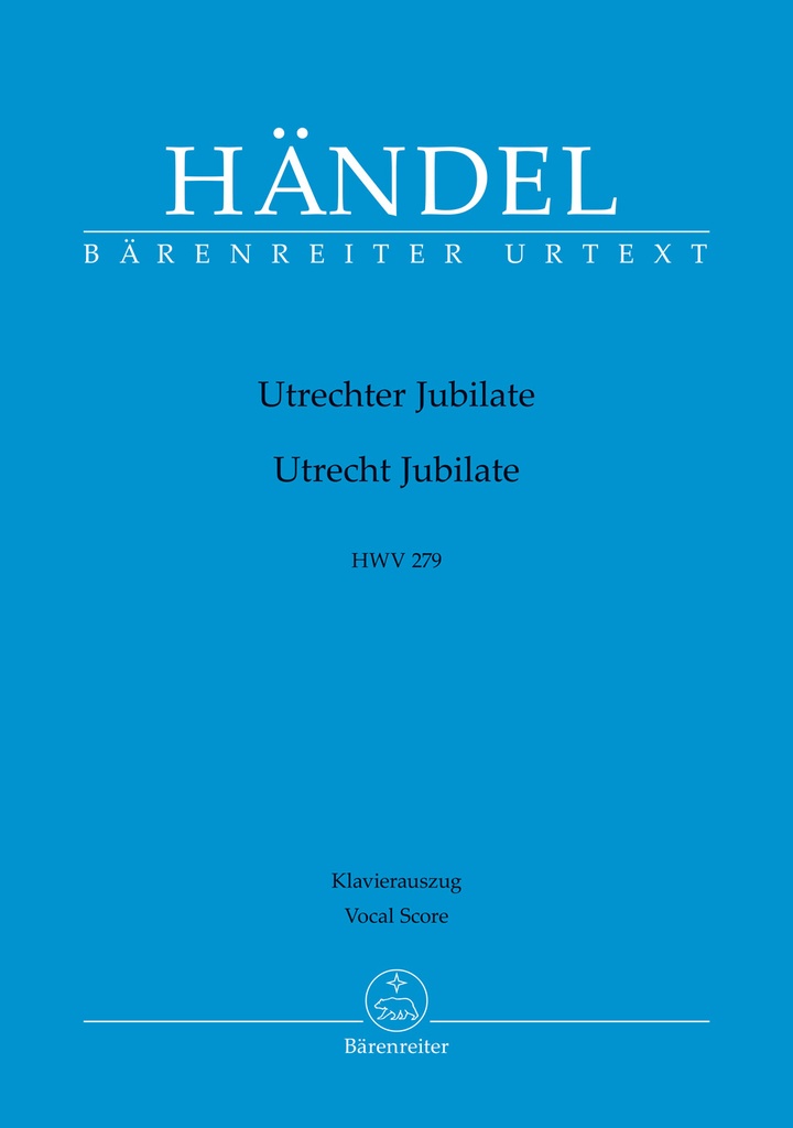 Utrecht Jubilate, HWV.279 (Vocal score)
