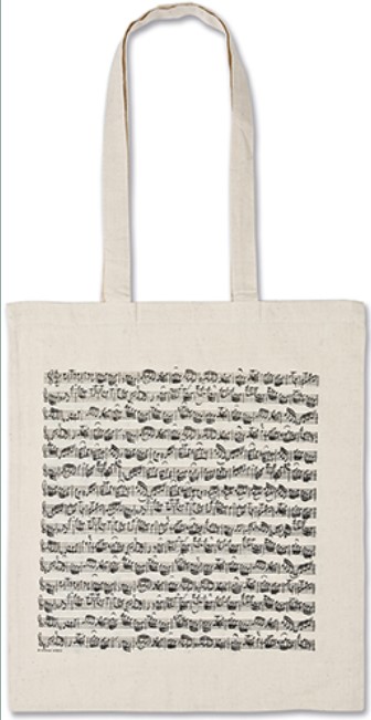 Tote Bag White Sheet Music Lang