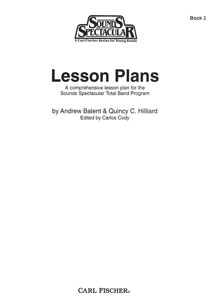 Lesson plans - Book 2
