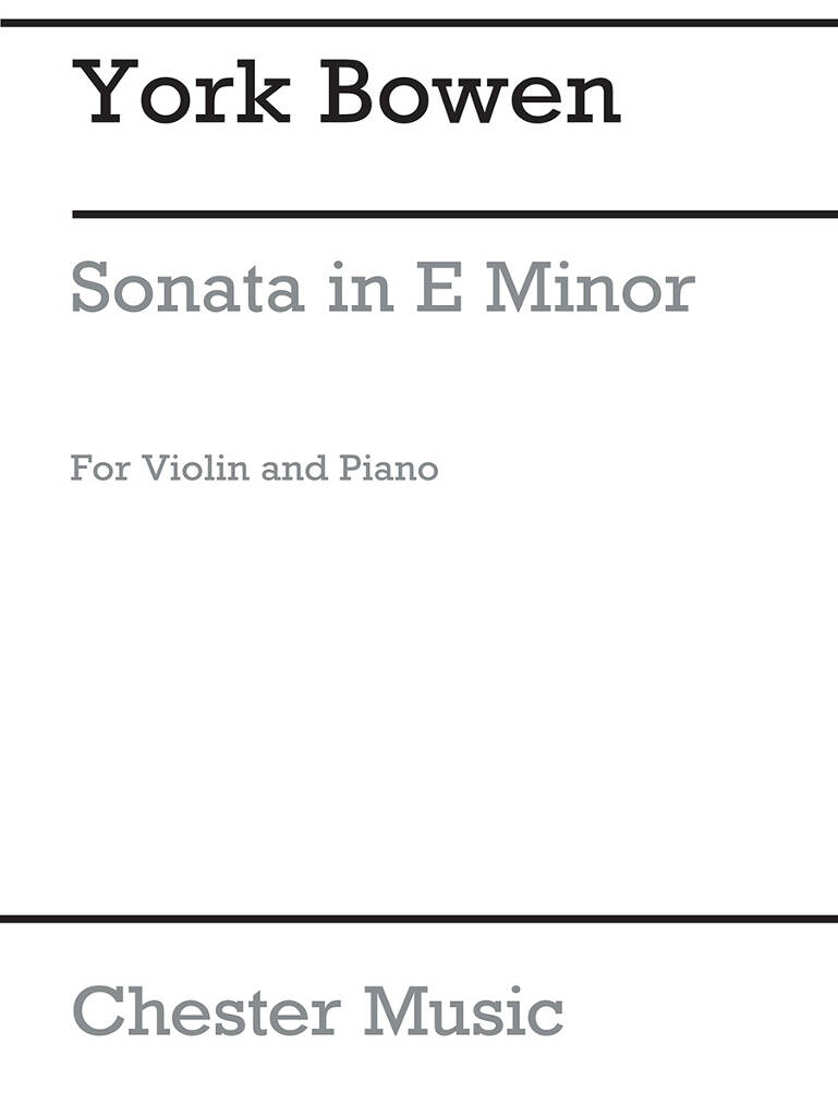 Violin Sonata In E Minor Op.112