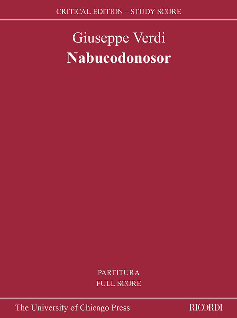 Nabucodonosor (Critical Edition – Study Score)
