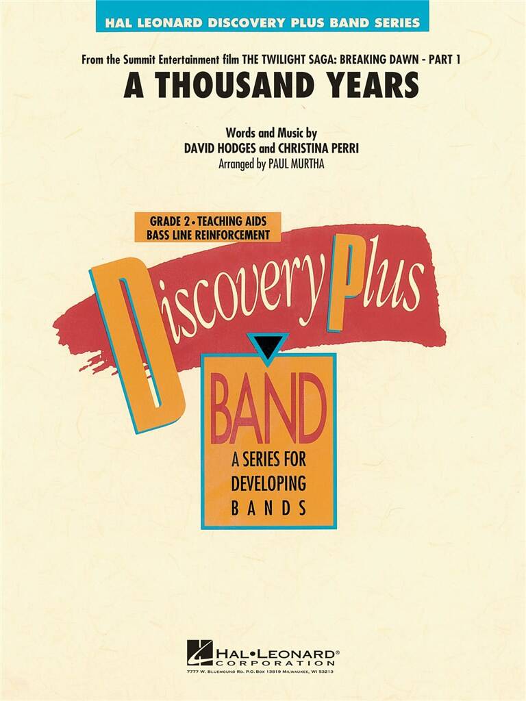 A Thousand Years (Score & parts)